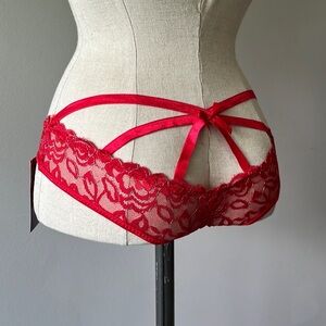 Red lingerie underwear lace sexy